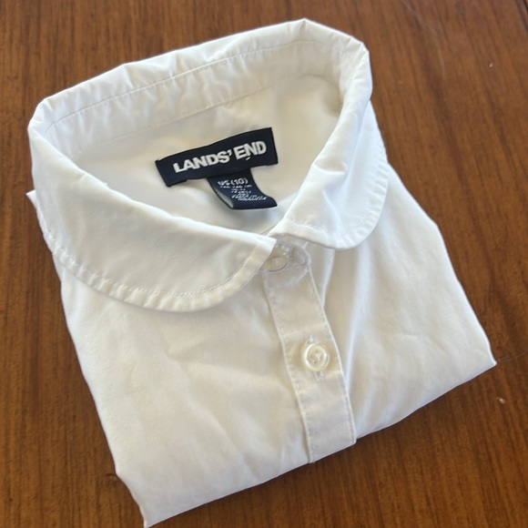 Lands End short sleeve uniform w/scalloped collar (girls 10) - Picture 4 of 4